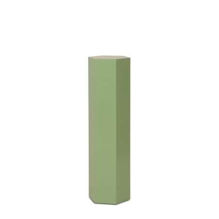 Sekskantet podie, farver, 30 x 100 cm