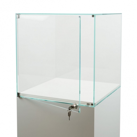 Glasmontre med dør