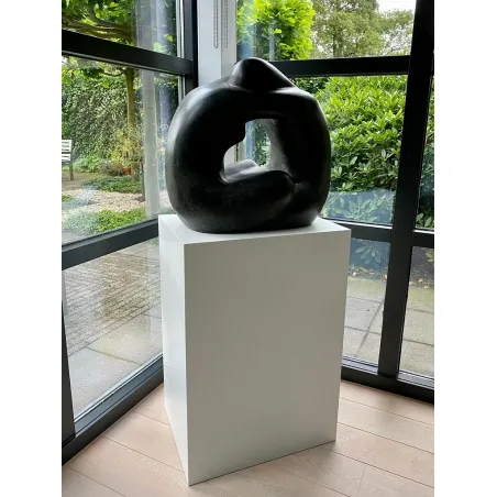 MDF witte sokkels | plantenzuilen | zuilen wit MDF zijdeglans