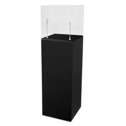 Podie sort 40 x 40 x 100 cm + montre 40 x 40 x 40 cm + 2x LED