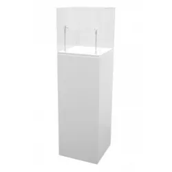 Podie hvid 50 x 50 x 100 cm + montre 50 x 50 x 50 cm + 2x LED