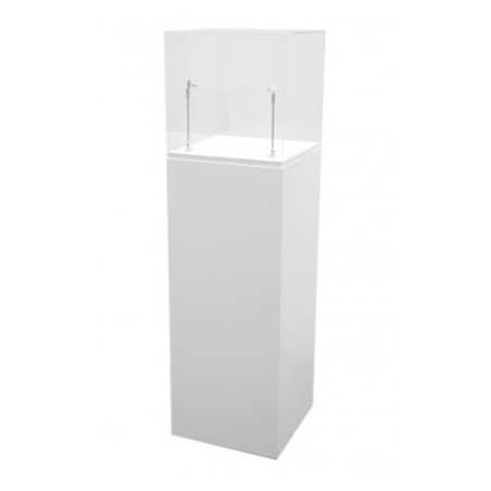 Podie hvid 50 x 50 x 100 cm + montre 50 x 50 x 50 cm + 2x LED