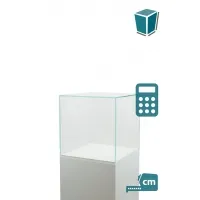 Glazen beschermkap | glazen stolp voor op sokkel | museumvitrine