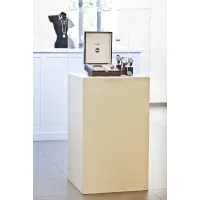 MDF witte sokkels | plantenzuilen | zuilen wit MDF zijdeglans