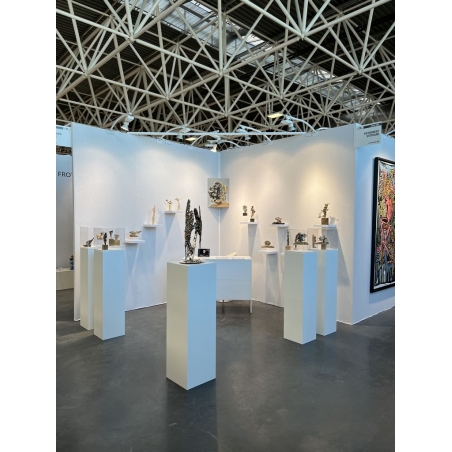 MDF witte sokkels | plantenzuilen | zuilen wit MDF zijdeglans