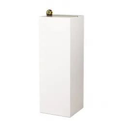 MDF witte sokkels | plantenzuilen | zuilen wit MDF zijdeglans