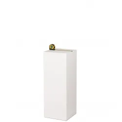 MDF witte sokkels | plantenzuilen | zuilen wit MDF zijdeglans