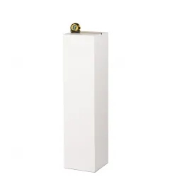 MDF witte sokkels | plantenzuilen | zuilen wit MDF zijdeglans