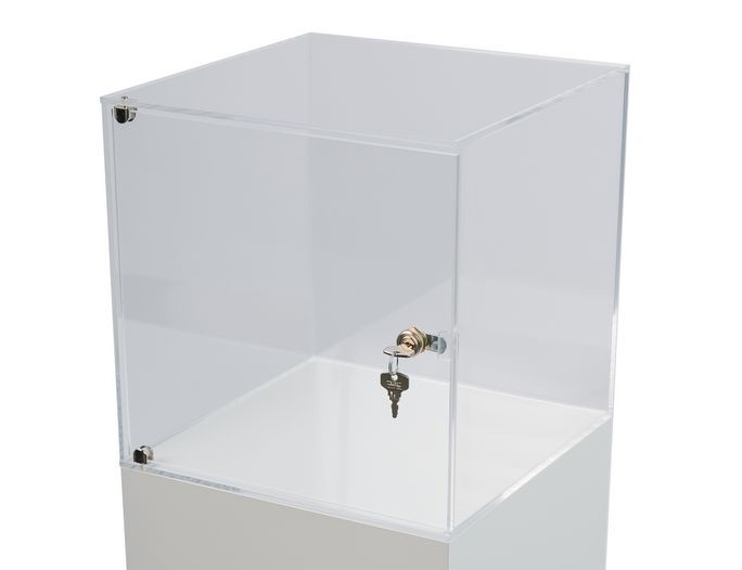 Plexiglasmontre med dør